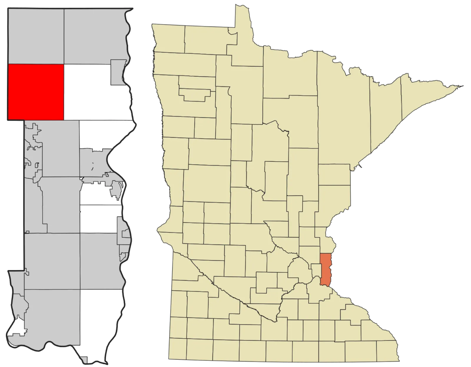 View of Hugo, MN